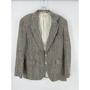 Vintage LaCrosse Tweed‎ Blazer Men's 40R Wool Blend USA Made Sport Coat